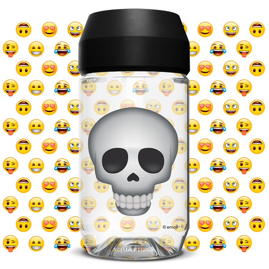 emoji ™ - Aquafigure flaske inkludert 6 Tags